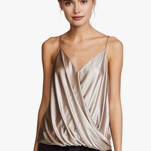 Bailey 44 Shimmering Gold Draped Top